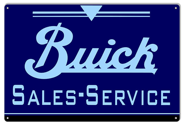 Blue Buick Sales And Service Gas Station 16×24