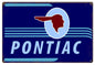 Blue Pontiac Gas Station 12×18