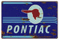 Blue Pontiac Gas Station 12x18