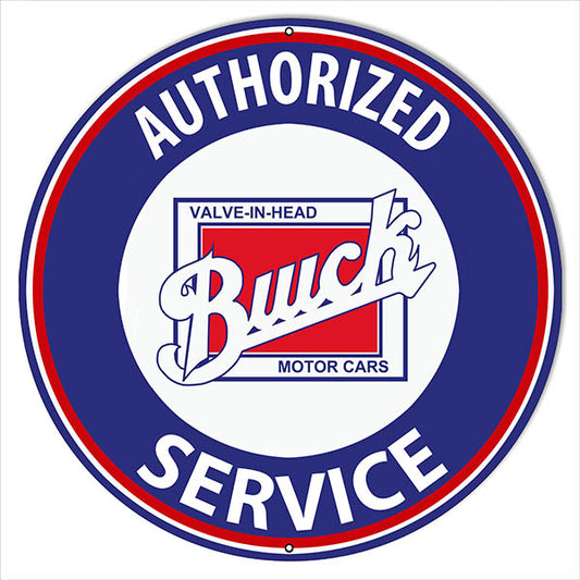 Buick Valve Gas Station Vintage Style Metal Sign 18 x 18