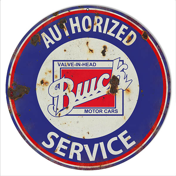 Buick Valve In Head Service Gas Station 14 x 14