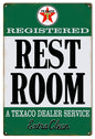 Texaco Extra Clean Restroom Gas Station 12×18