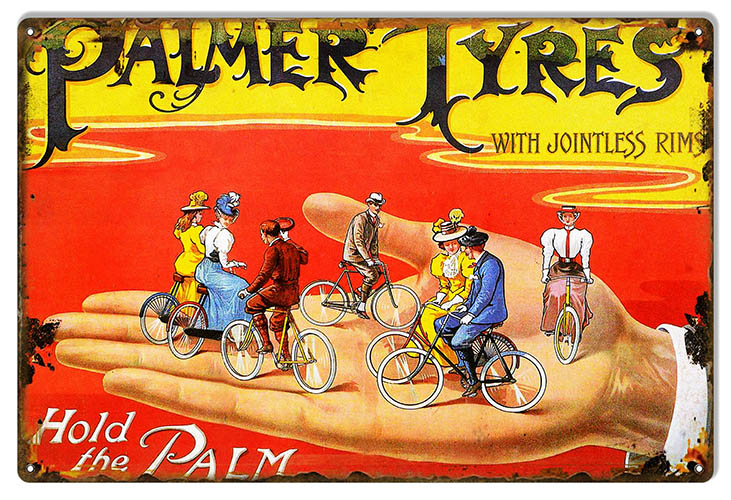 Hold The Palm Palmer Tyre Bicycle 12x18