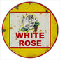 Yellow White Rose Motor Oil 18 x 18