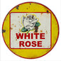 Yellow White Rose Motor Oil 14 x 14