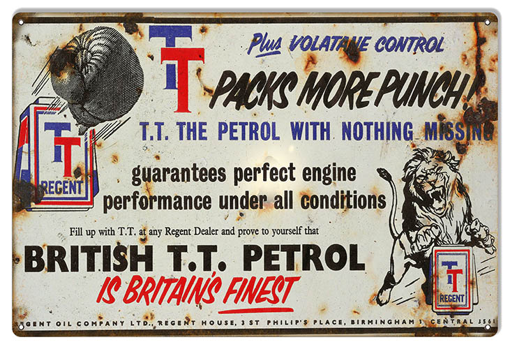 British T.T. Britain’s Finest Motor Oil 12×18