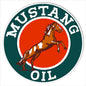 Green And Red Mustang Motor Oil 24 x 24