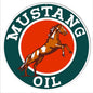 Green And Red Mustang Motor Oil 14 x 14