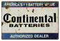 Continental Batteries Dealer Gas Station 12×18