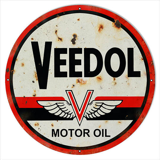 Veedol Motor Oil Vintage Style Metal Sign 30 x 30