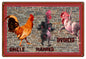 Single Married Divorced Rooster 12×18
