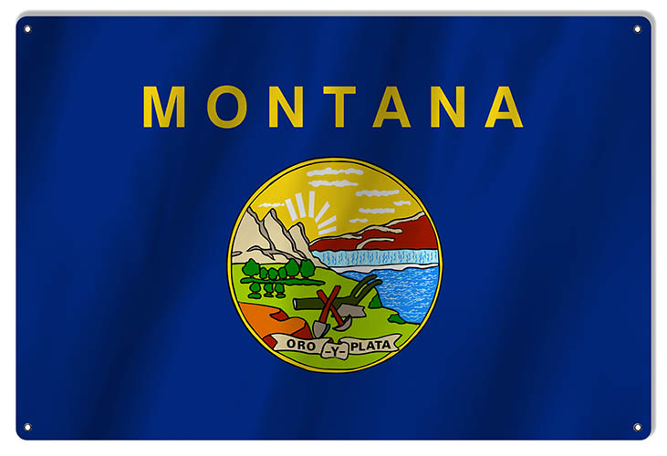 Montana State Flag 12×18