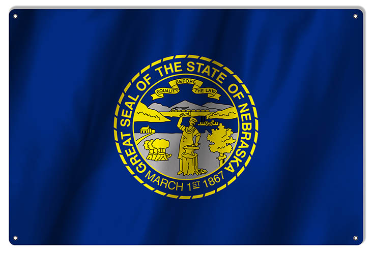 Nebraska State Flag 12×18
