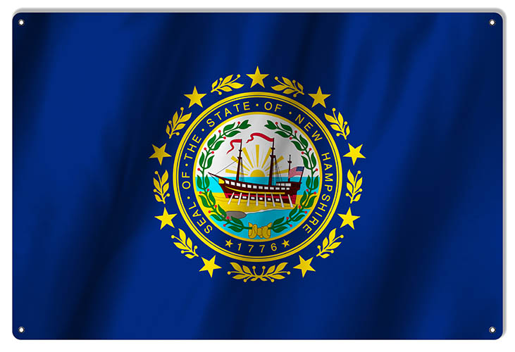 New Hampshire State Flag 12×18