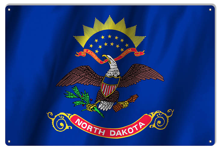 North Dakota State Flag 12×18