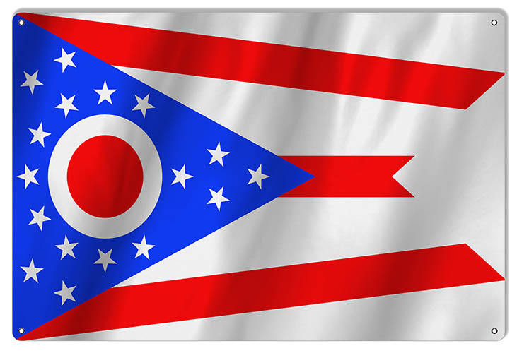 Ohio State Flag 12×18