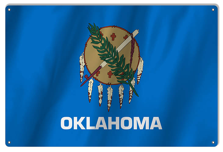 Oklahoma State Flag 12×18