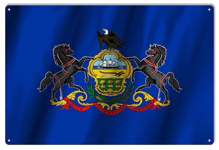 Pennsylvania State Flag 12×18