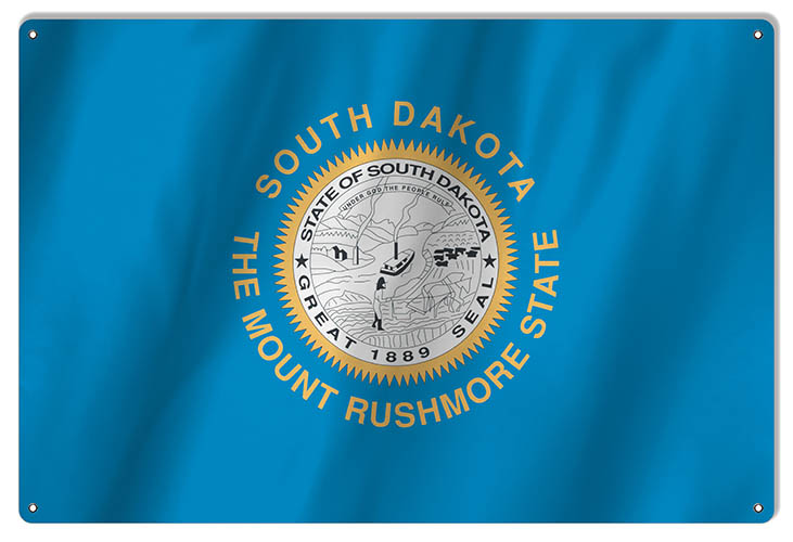 South Dakota State Flag 12×18