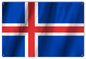 Iceland International Flag. 12×18