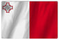 Malta International Flag. 12×18