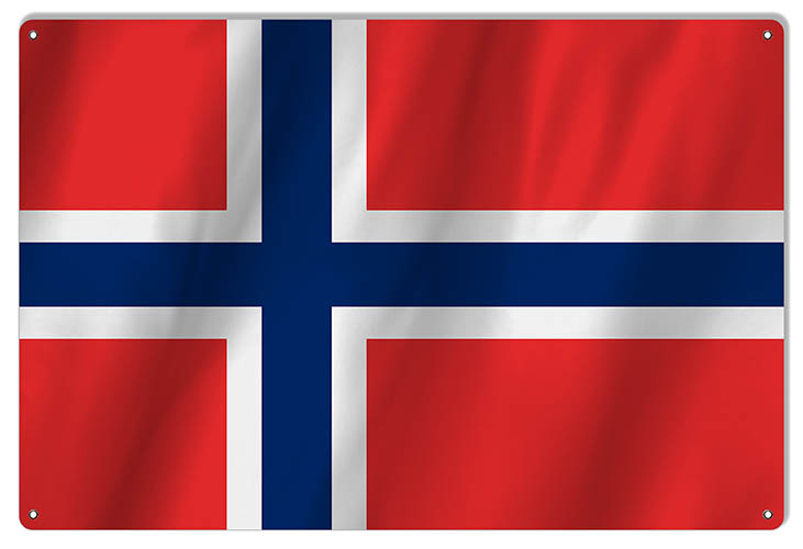 Norway International Flag. 12×18