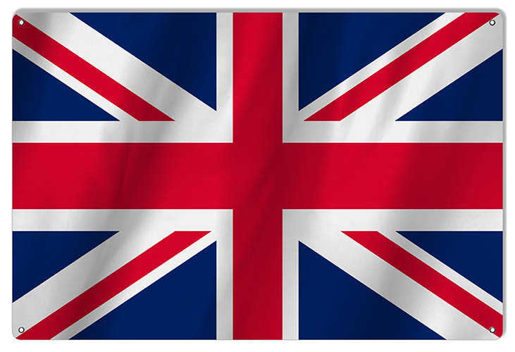United Kingdom International Flag. 12×18