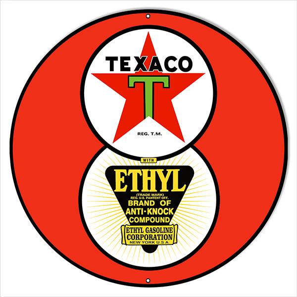 Red Ethyl Texaco Motor Oil 24 x 24