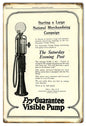 Fry Guarantee Visible Pump Gas Station 12×18