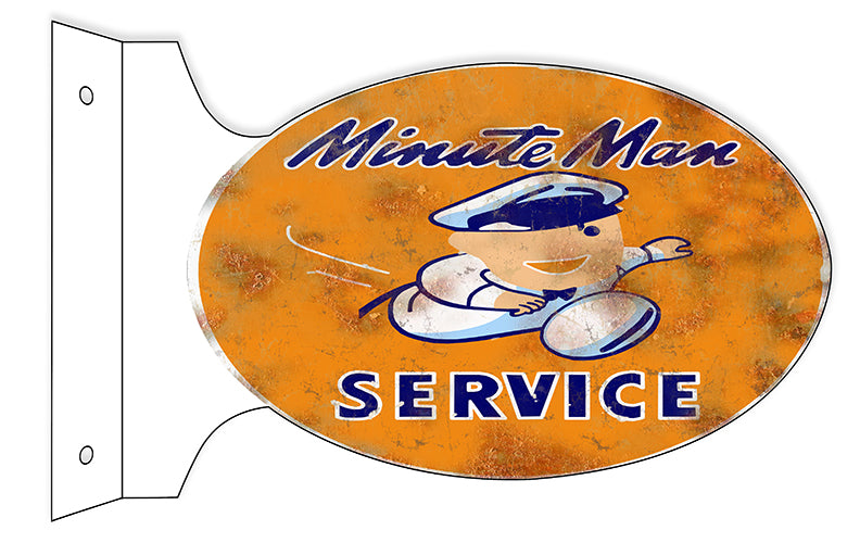 Minute Man Motor Oil Double Sided Flange 12×18