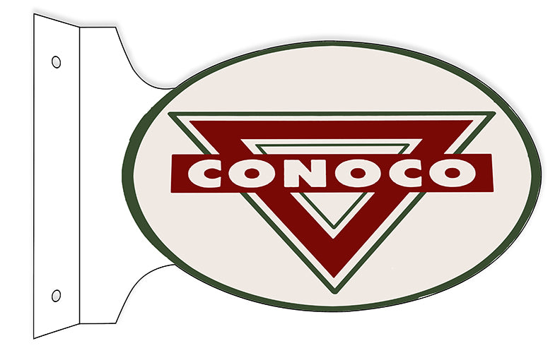 Conoco Motor Oil Double Sided Flange 12×18