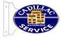 Cadillac Service Double Sided Service Station Flange 12×18