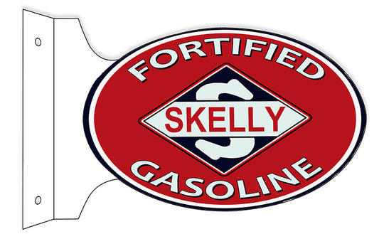 Skelly Gasoline Motor Oil Double Sided Flange 12×18