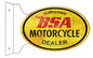 BSA Motorcycle Authorized Dealer Double Sided Flange 12×18