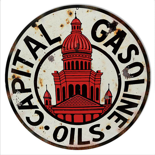 Capital Gasoline Oils Motor Oil 14 x 14