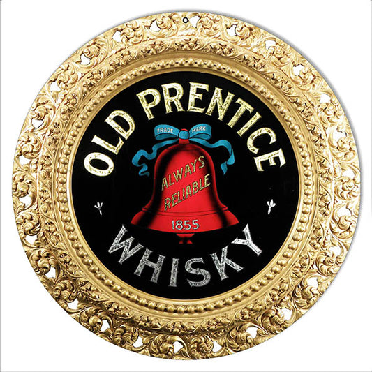 Old Prentice Whisky Liquor Vintage Style Metal Sign 14 x 14