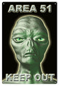 Alien Area 51 Keep Out 12×18