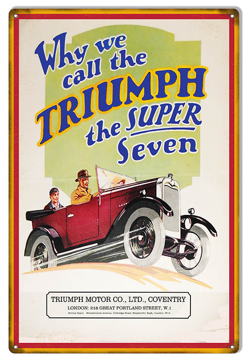 Triumph The Super Seven Automobile 12×18