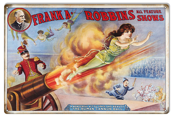 Frank A Robbins Show Circus 12x18