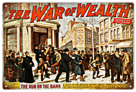 The Run On The Banks Vintage Style Metal Sign 12 x 18