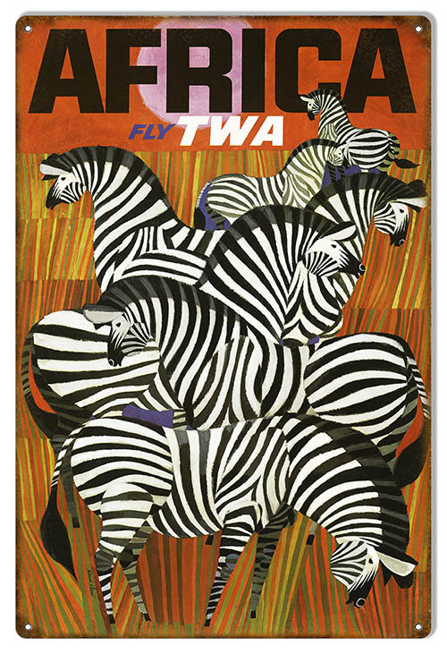 Fly TWA Africa Airlines 12×18