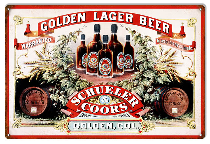 Schueler And Coors Golden Colorado Beer 12X18
