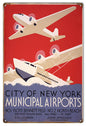 Municipal Airports City Of New York 12×18