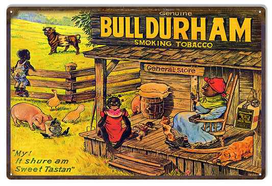Bull Durham General Store Cigar Vintage Style Metal Sign 12 × 18