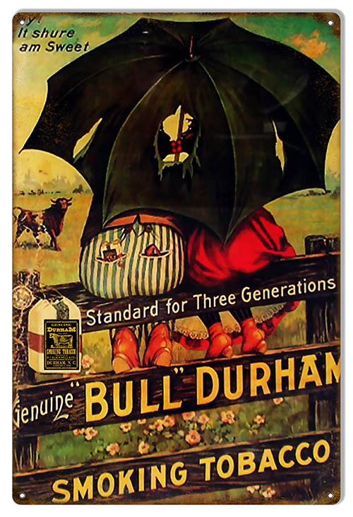 Bull Durham Three Generations Cigar 12×18
