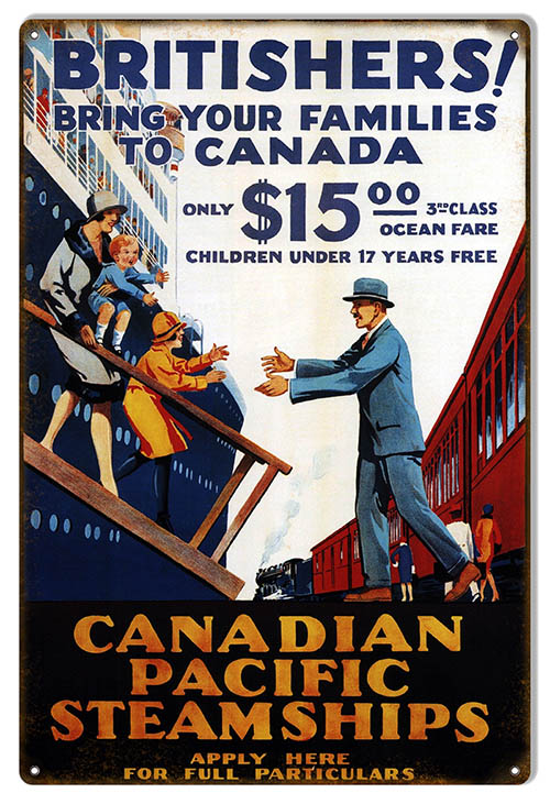 Canadian Pacific SteamShip 12x18