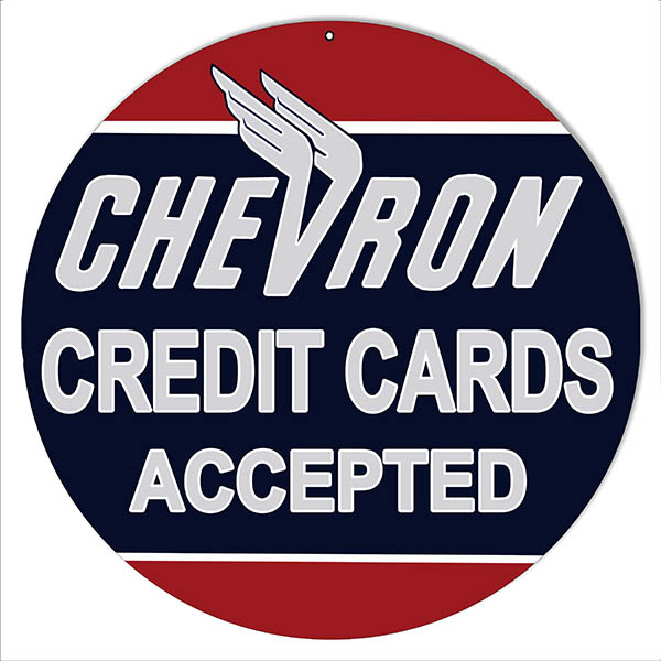 Chevron Gas Station Motor Oil 18x18