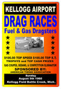 Kellogg Airport Drag Races August 5th 1960 12×18