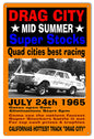 Drag City Super Stocks July 24th 1965 12×18