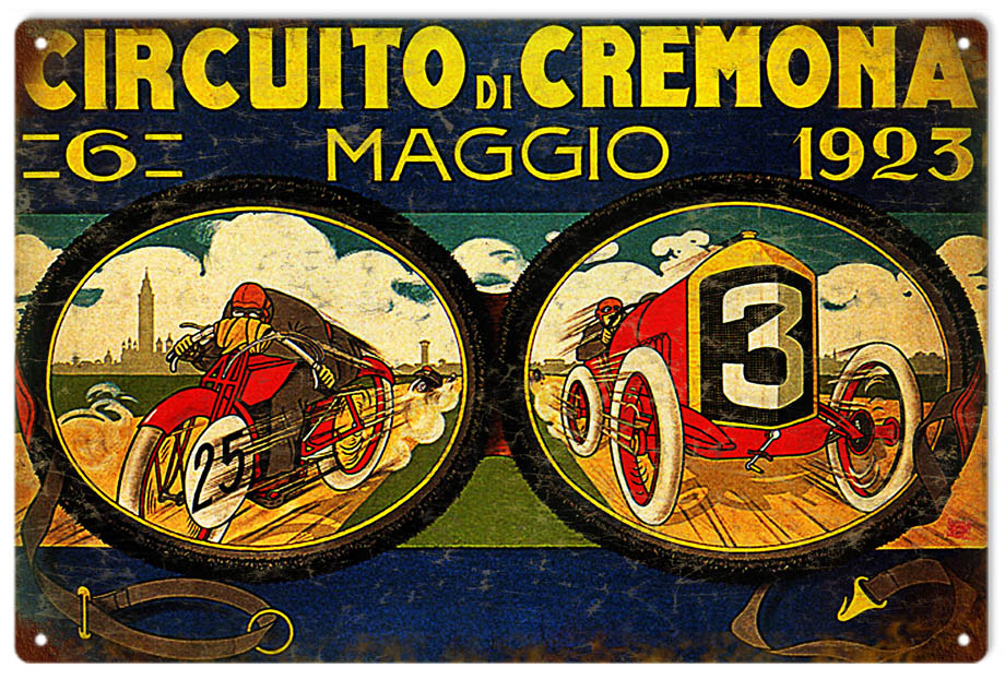 Di Maggio Circuito Cremona 1923 Race Car 12x18